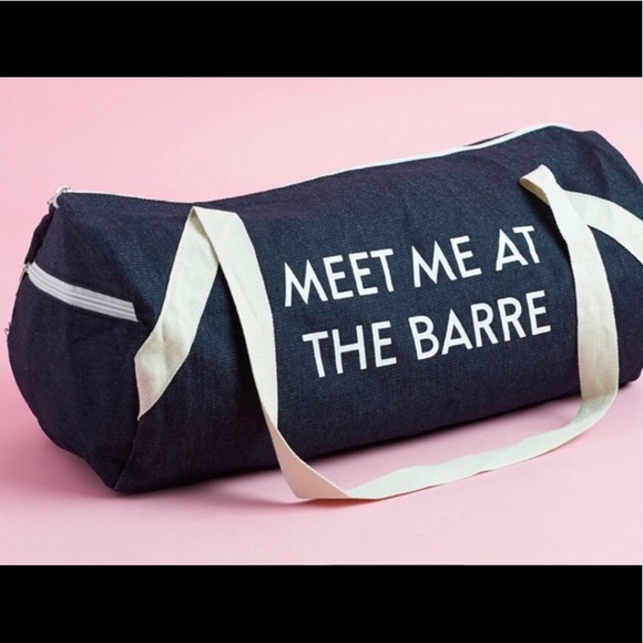 Meet Me at the Barre Zipper Gym Bag - Picture 1 of 4